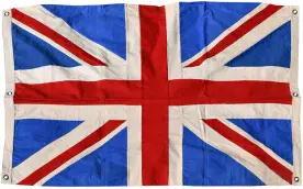 *Union Jack Marine Style Sewn Cotton Flag 150cm x 100cm - 6 Eyelets