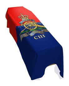 103 ROYAL ARTILLERY (PORTRAIT) PREMIUM COFFIN DRAPE