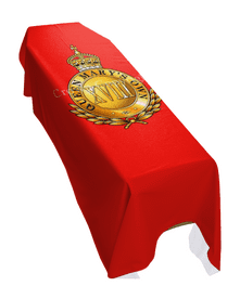 18TH ROYAL HUSSARS (PORTRAIT) PREMIUM COFFIN DRAPE
