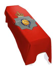 1ST KINGS DRAGOON GUARDS (PORTRAIT) PREMIUM COFFIN DRAPE