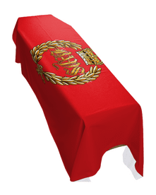 1ST THE QUEENS DRAGOON GUARDS THE QUEENS BAY PREMIUM COFFIN DRAPE