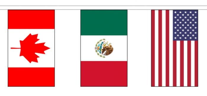 2026 World Cup Canada Mexico & United States of America Hosts 10m Flag Bunting