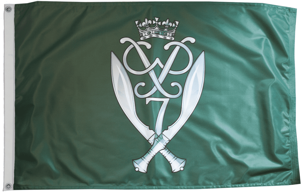 7th Duke of Edinburgh Own Gurkha Rifles British Army Flag with Eyelets