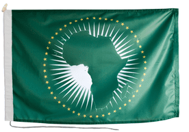 African Union AU Flag with Rope & Toggle