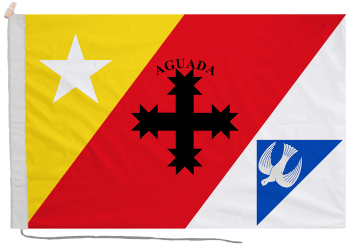 Aguada Puerto Rico Flag with Rope & Toggle