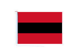Albania Civil Merchant Ensign Flag with Rope & Toggle
