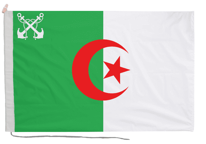 Algeria Naval Ensign Flag with Rope & Toggle