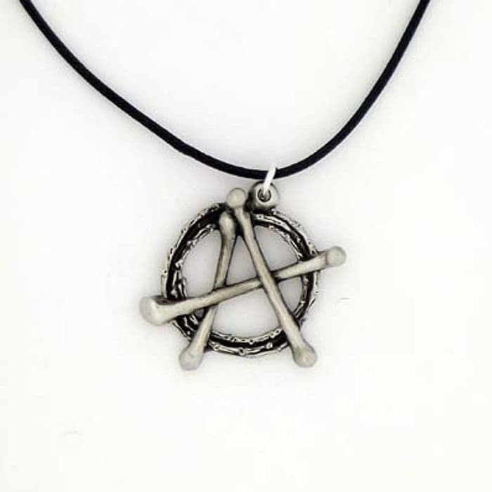 Anarchy Bones Pewter Pendant - Made in England