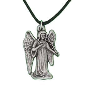 Angel of Healing and Wellbeing Pewter Pendant - Made in England