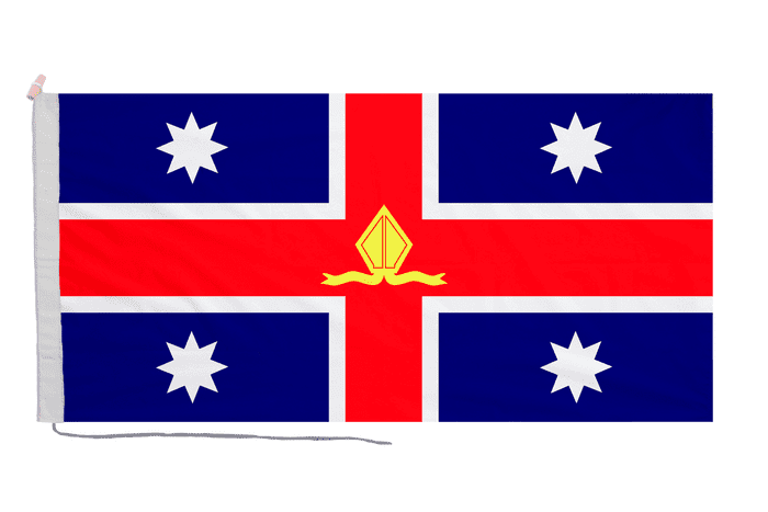 Anglican Church of Australia Flag with Rope & Toggle