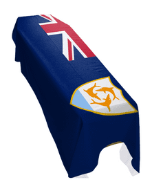 ANGUILLA FLAG PREMIUM COFFIN DRAPE (MADE TO ORDER)