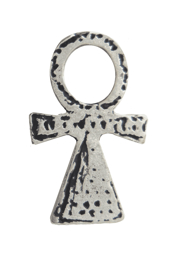 Ankh Key of Life Crux Ansata Pewter Pin Badge - Hand Made in Cornwall