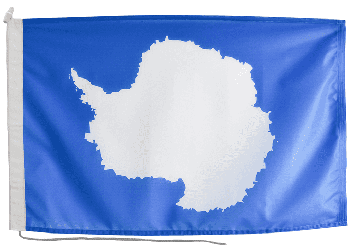 Antarctica Flag with Rope & Toggle