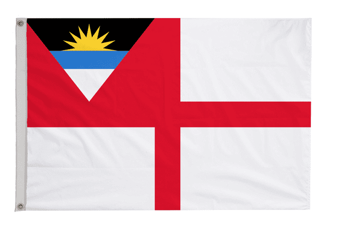 Antigua and Barbuda Coastguard Ensign Flag with Eyelets