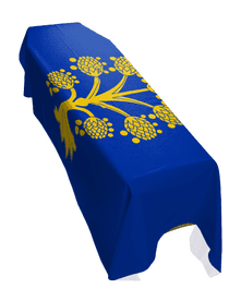APPLEBY-IN-WESTMORLAND TOWN FLAG PREMIUM COFFIN DRAPE (MADE TO ORDER)