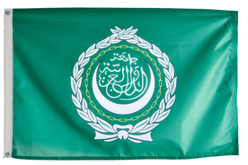 Arab League Flag with Eyelets