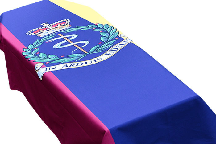 ARMY MEDICAL CORPS BRITISH ARMY FLAG PREMIUM COFFIN DRAPE
