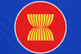 Association of Southeast Asian Nations ASEAN Flag with Rope & Toggle