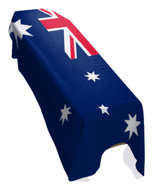 AUSTRALIA FLAG PREMIUM COFFIN DRAPE (MADE TO ORDER)