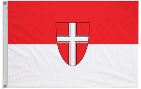Austria Capital City Vienna Flag with Eyelets