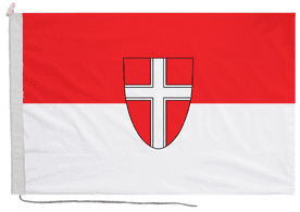 Austria Capital City Vienna Flag with Rope & Toggle