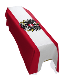 AUSTRIA STATE FLAG PREMIUM COFFIN DRAPE (MADE TO ORDER)