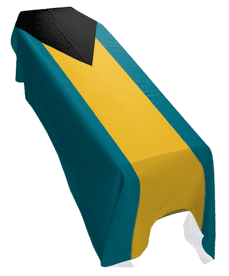 BAHAMAS FLAG PREMIUM COFFIN DRAPE (MADE TO ORDER)