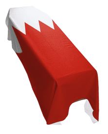 BAHRAIN FLAG PREMIUM COFFIN DRAPE (MADE TO ORDER)