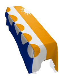 BANFFSHIRE COUNTY FLAG PREMIUM COFFIN DRAPE (MADE TO ORDER)