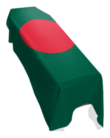 BANGLADESH FLAG PREMIUM COFFIN DRAPE (MADE TO ORDER)