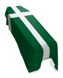 BARRA ISLAND FLAG PREMIUM COFFIN DRAPE (MADE TO ORDER)