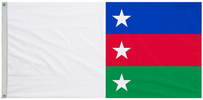 Bayelsa State Nigeria Flag with Eyelets
