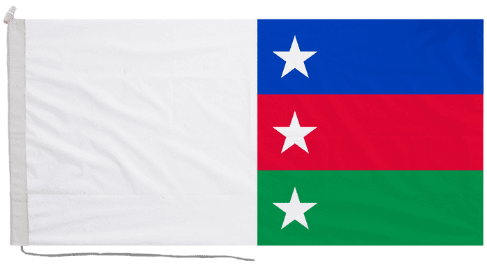 Bayelsa State Nigeria Flag with Rope & Toggle
