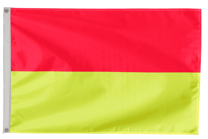 Beach Safety Lifeguarded Area Flag with Eyelets