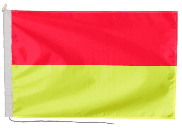 Beach Safety Lifeguarded Area Flag with Rope & Toggle