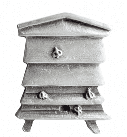Beehive Pewter Pin Badge - LP1262
