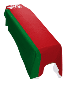 BELARUS FLAG PREMIUM COFFIN DRAPE (MADE TO ORDER)