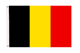 Belgium Civil Ensign Flag with Eyelets