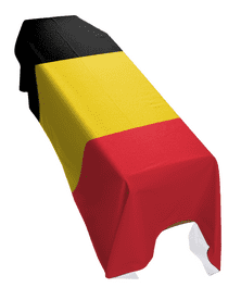 BELGIUM FLAG PREMIUM COFFIN DRAPE (MADE TO ORDER)
