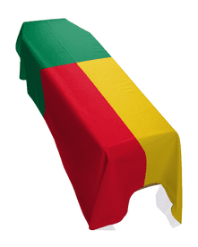 BENIN FLAG PREMIUM COFFIN DRAPE (MADE TO ORDER)