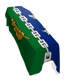 BERWICKSHIRE COUNTY FLAG PREMIUM COFFIN DRAPE (MADE TO ORDER)