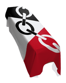 BLACK COUNTRY REGION FLAG PREMIUM COFFIN DRAPE (MADE TO ORDER)