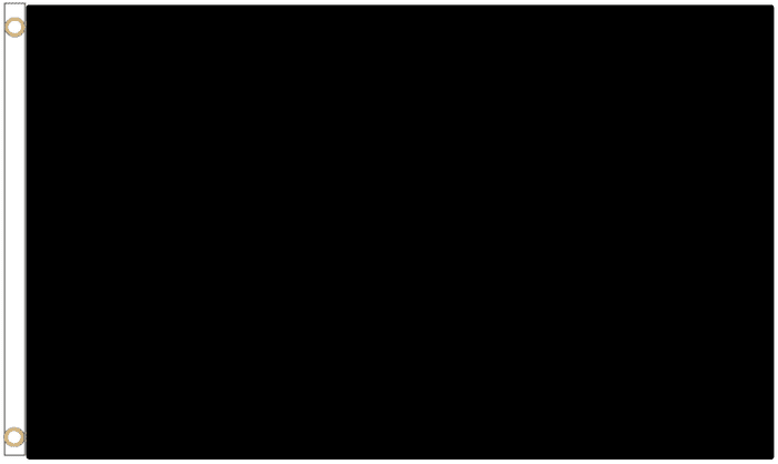 Black Polyester Flag