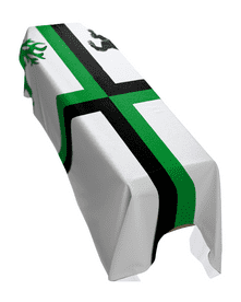 BLOXWICH TOWN FLAG PREMIUM COFFIN DRAPE (MADE TO ORDER)