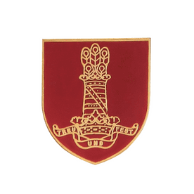 British Army 11th Hussars (Prince Albert's Own) The Cherry Pickers Pin Badge - MOD Approved