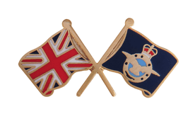 British Army Air Corps AAC and United Kingdom Pin Badge - MOD Approved