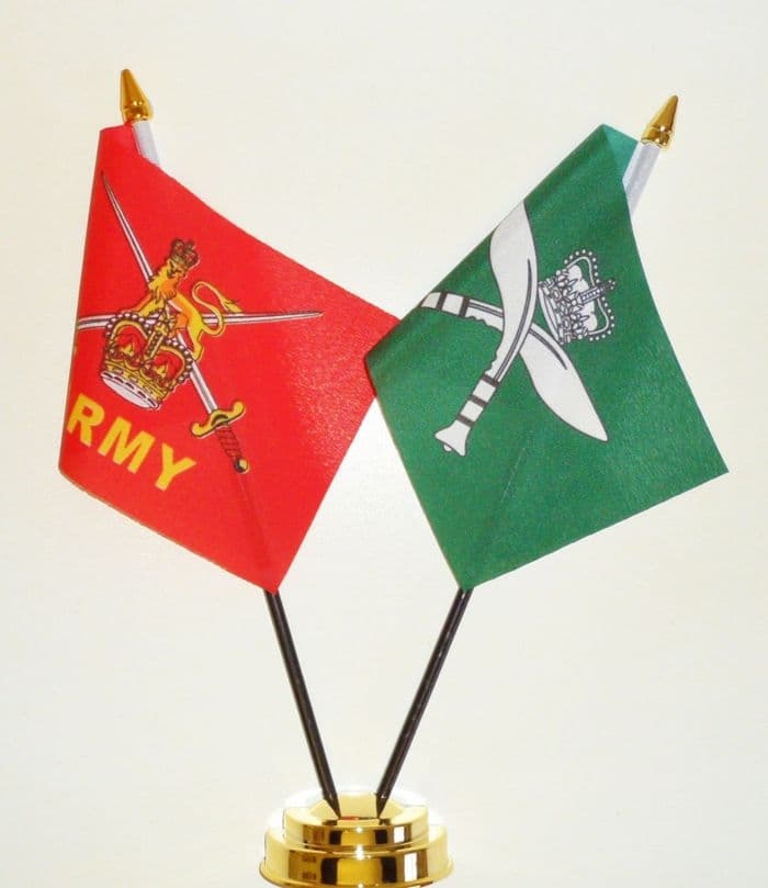 British Army and Gurkha Rifles Friendship Table Flag