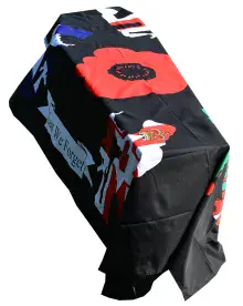 BRITISH ARMY BRITAIN REMEMBERS FLAG COFFIN DRAPE
