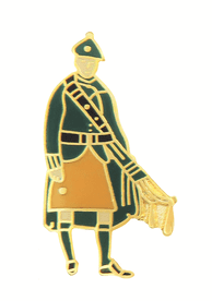British Army Irish Guards Piper Pin Badge