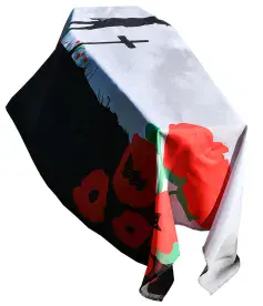 BRITISH ARMY LEST WE FORGET FLAG COFFIN DRAPE